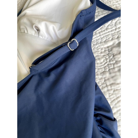 SOLD! Cupshe NWO Navy Blue One Piece Swimsuit with Adjustable Straps. XXL - Picture 2 of 3